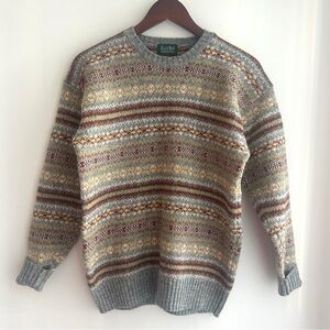 Vintage wool Multicolor Striped Sweater